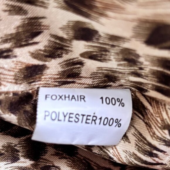 GENUINE FOX FUR CHIC SHORT COAT - Picture 8 of 8